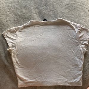 Cropped white Windsor shirt